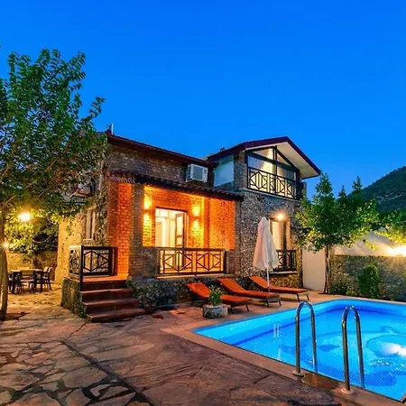 Sarnic - Stone With Private Pool For 6 Guests In Kayakoey, 别墅 *